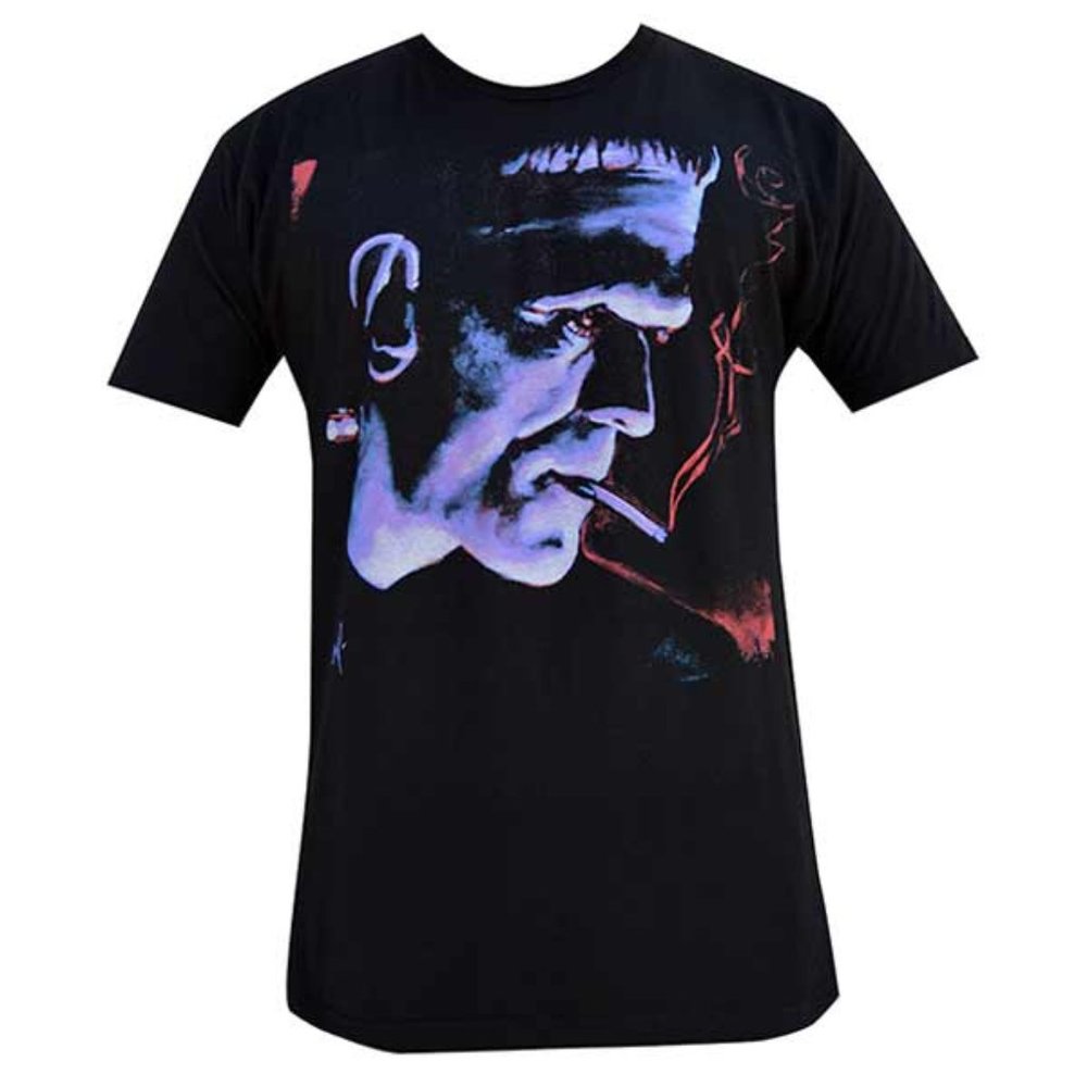 NWT Smoking Frankenstein Men's Black T-shirt S-M-L-XL-2XL